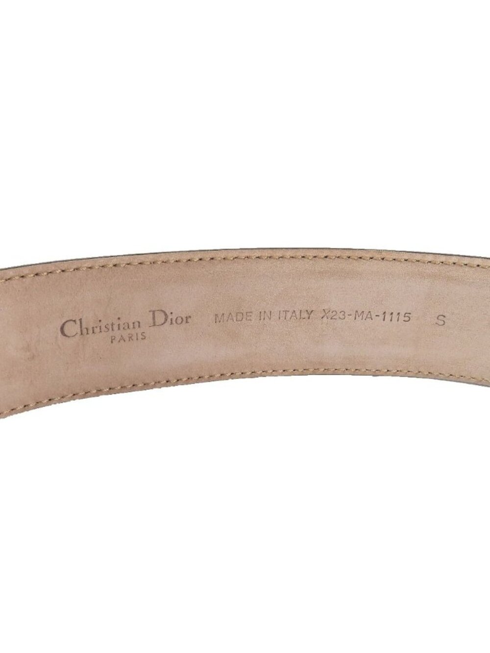 Dior Dlogo Buckle Leather Belt Black Silver - Picture 6 of 8